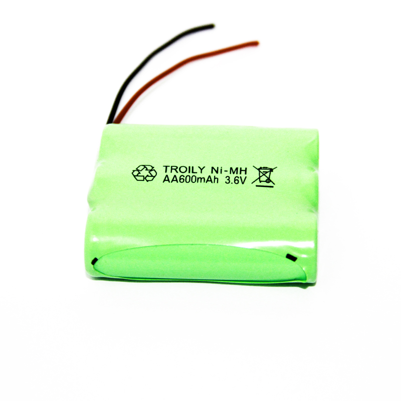 Ni-MHAA600mAh 3.6V battery pack